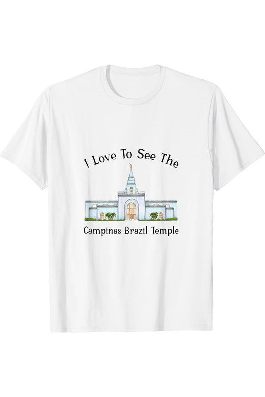 Campinas Brazil Temple T-Shirt - Happy Style (English) US