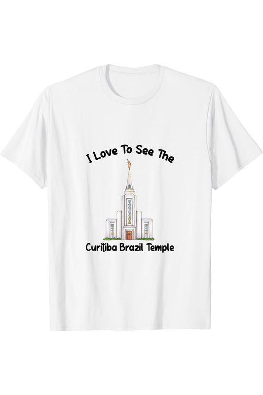 Curitiba Brazil Temple T-Shirt - Primary Style (English) US