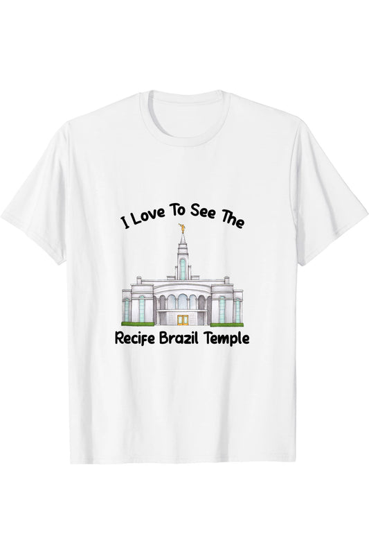 Recife Brazil Temple T-Shirt - Primary Style (English) US