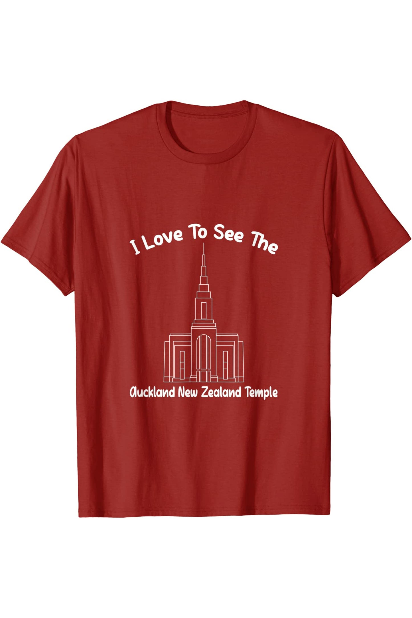 Auckland New Zealand Temple T-Shirt - Primary Style (English) US