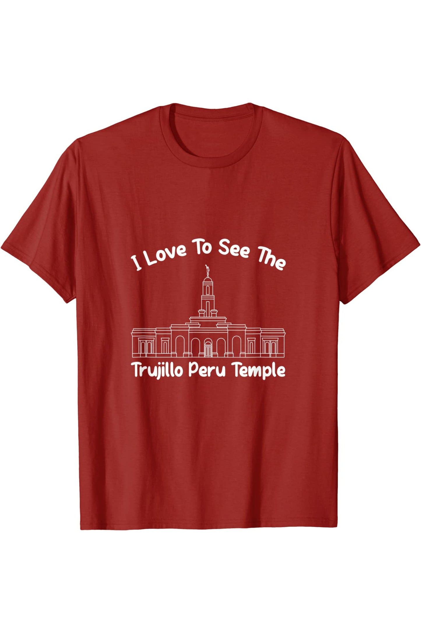 Trujillo Peru Temple T-Shirt - Primary Style (English) US
