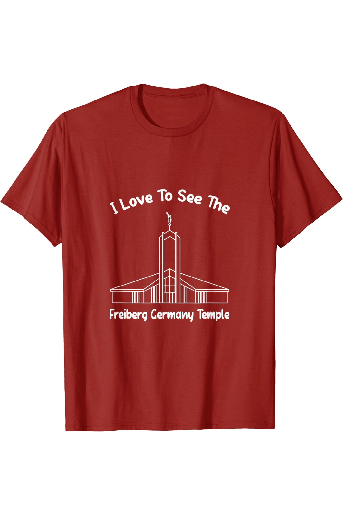 Freiberg Germany Temple, I love to see my temple, primary T-Shirt