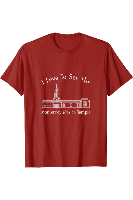Monterrey Mexico Temple T-Shirt - Happy Style (English) US