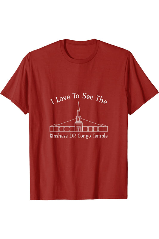 Kinshasa DR Congo Temple T-Shirt - Happy Style (English) US