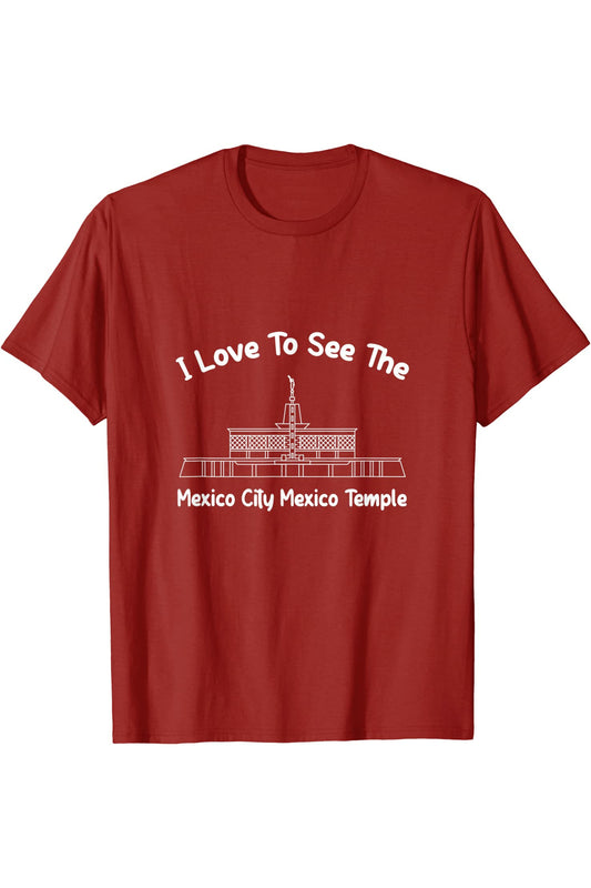 Mexico City Mexico Temple T-Shirt - Primary Style (English) US