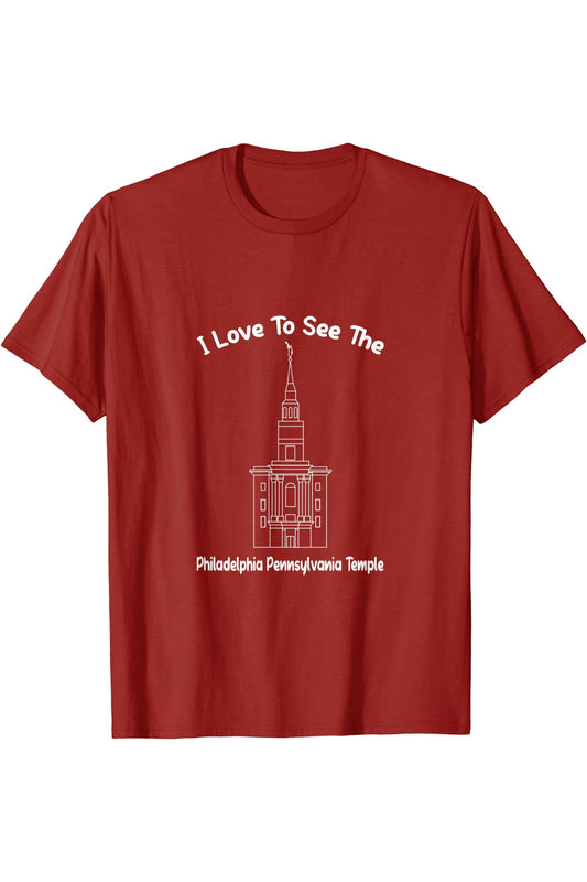 Philadelphia Pennsylvania Temple T-Shirt - Primary Style (English) US