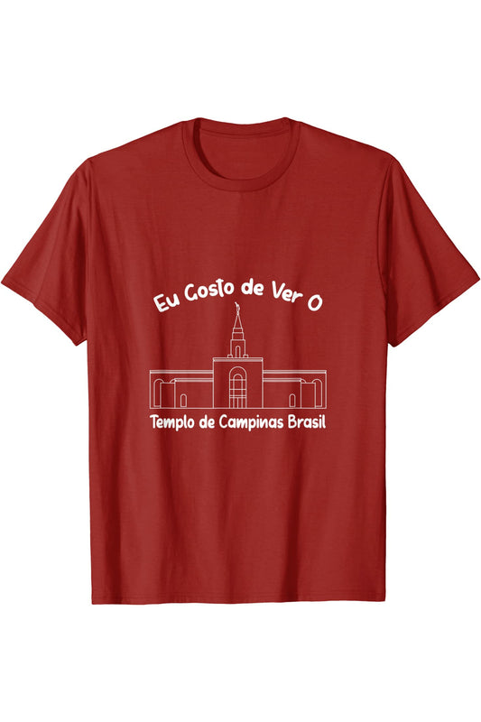 Campinas Brazil Temple T-Shirt - Primary Style (Portuguese) US