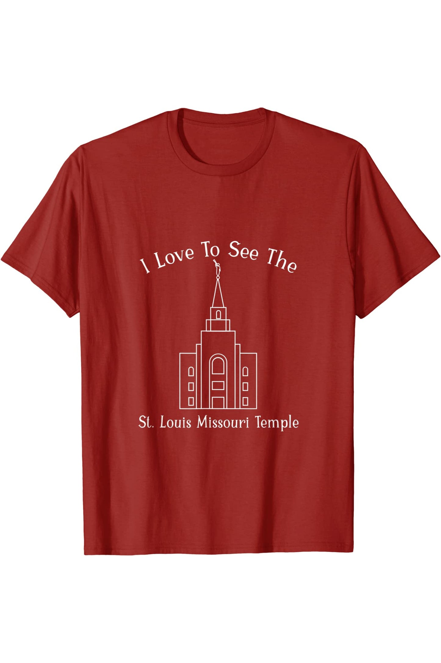 St Louis Missouri Temple T-Shirt - Happy Style (English) US
