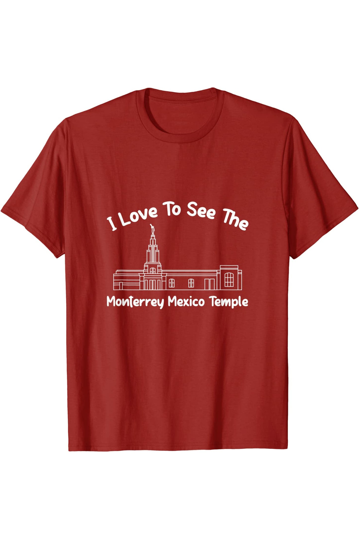 Monterrey Mexico Temple T-Shirt - Primary Style (English) US