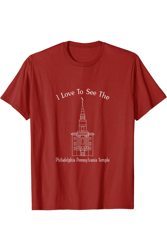 Philadelphia Pennsylvania Temple T-Shirt - Happy Style (English) US