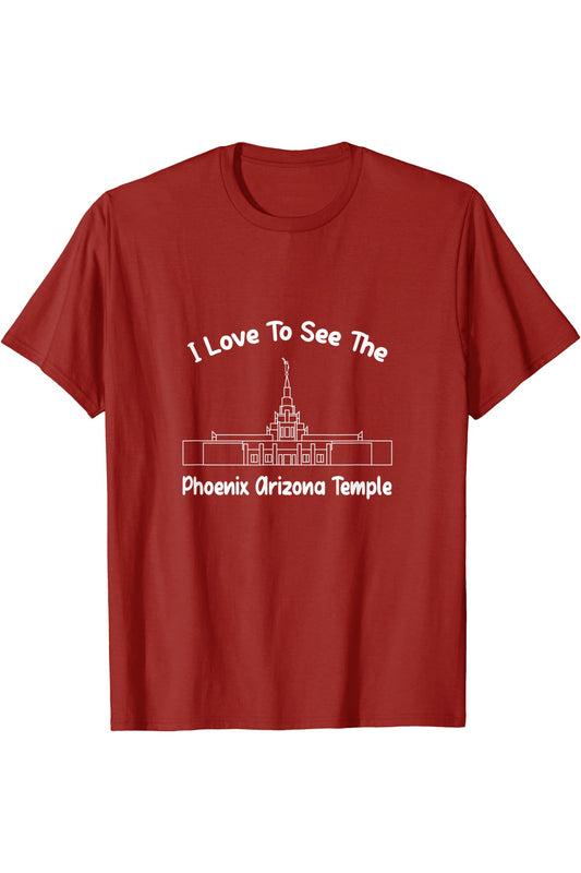 Phoenix Arizona Temple T-Shirt - Primary Style (English) US