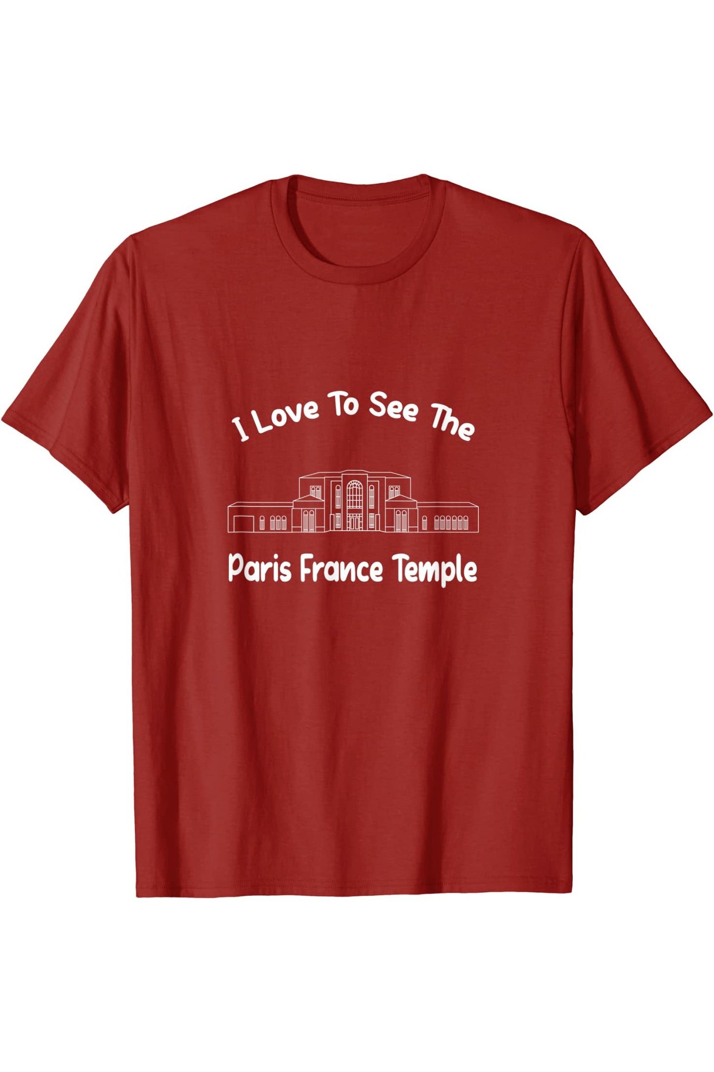 Parigi Francia Tempio, mi piace vedere il mio tempio, primario T-Shirt