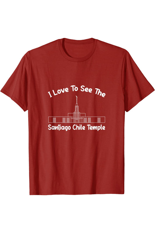 Santiago Chile Temple T-Shirt - Primary Style (English) US