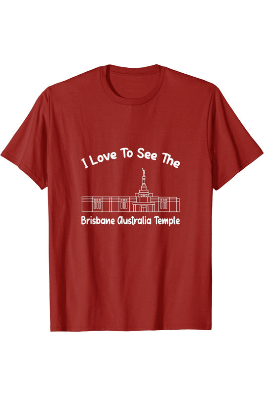 Brisbane Australia Temple T-Shirt - Primary Style (English) US