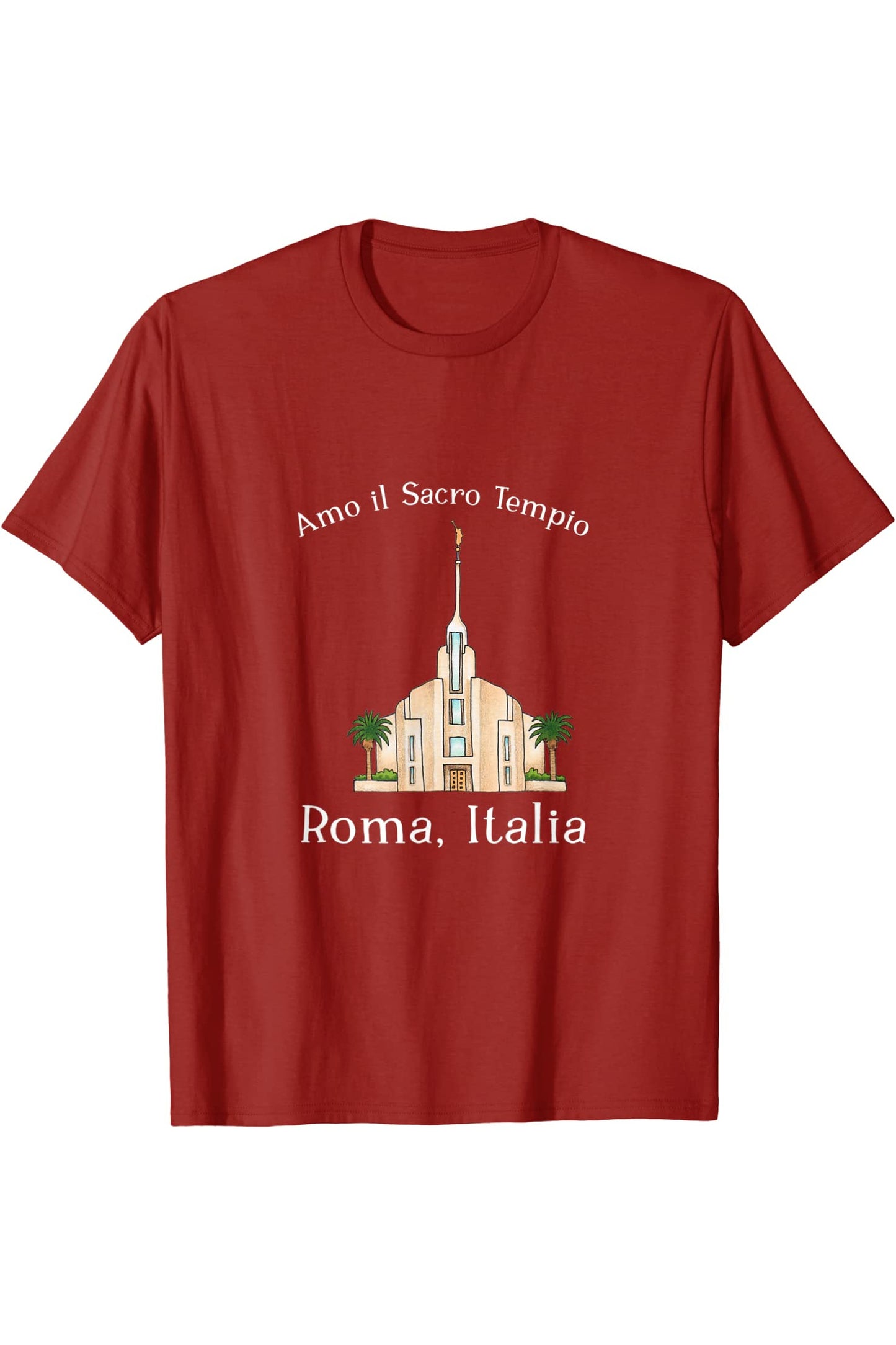 Rom Italy Tempel, I love to see my temple, color (Italienisch) T-Shirt
