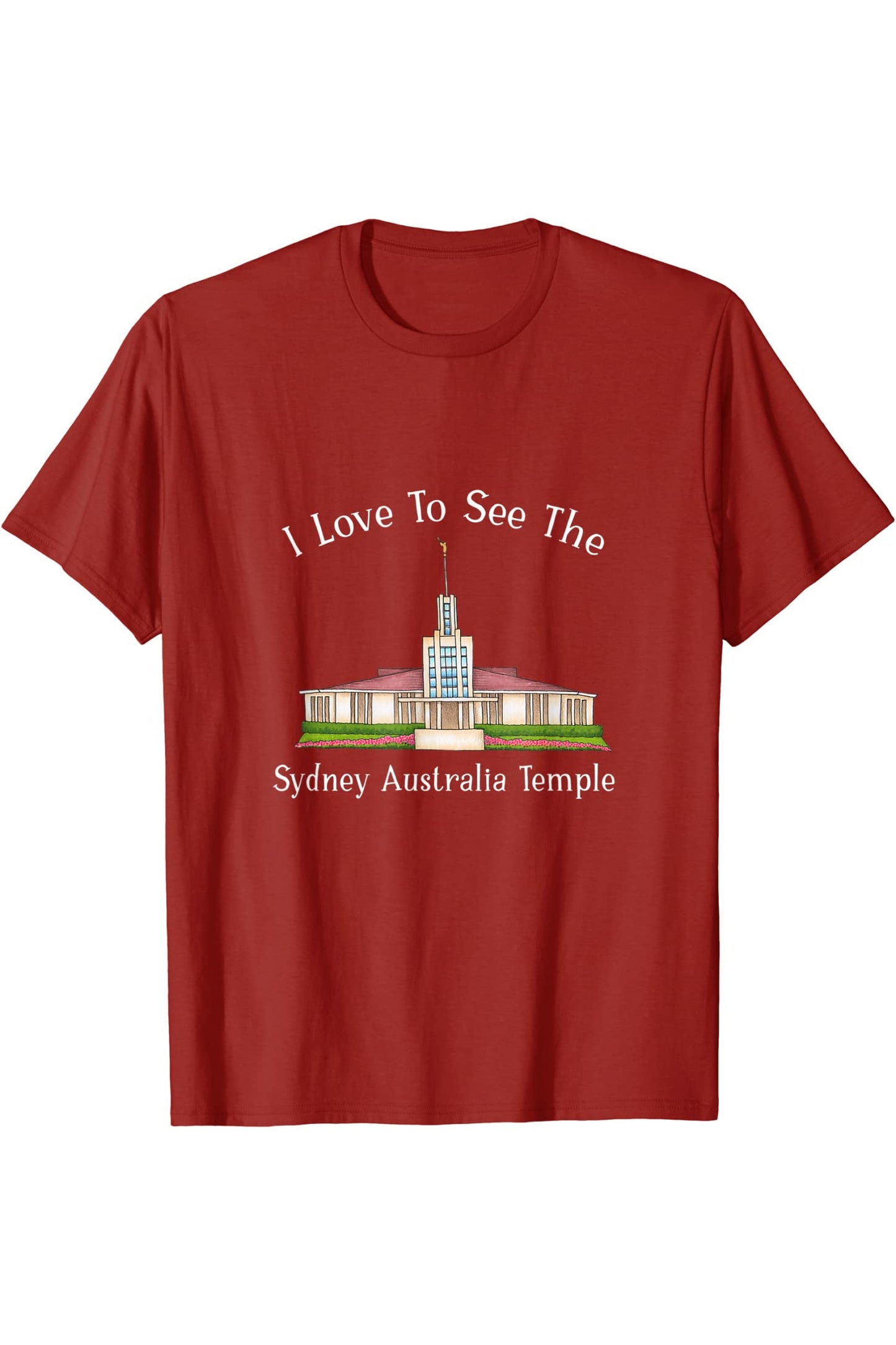 Sydney Australia Temple T-Shirt - Happy Style (English) US