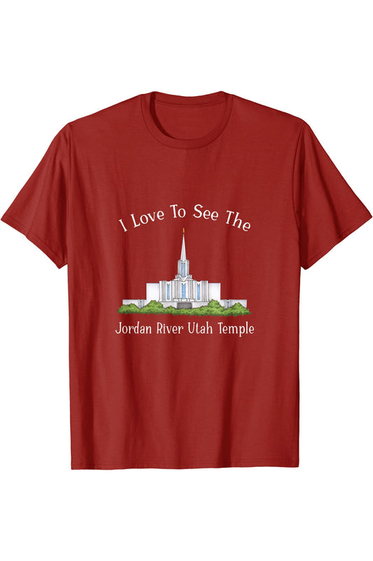 Giordania River Utah Temple, mi piace vedere il mio tempio, colore T-Shirt