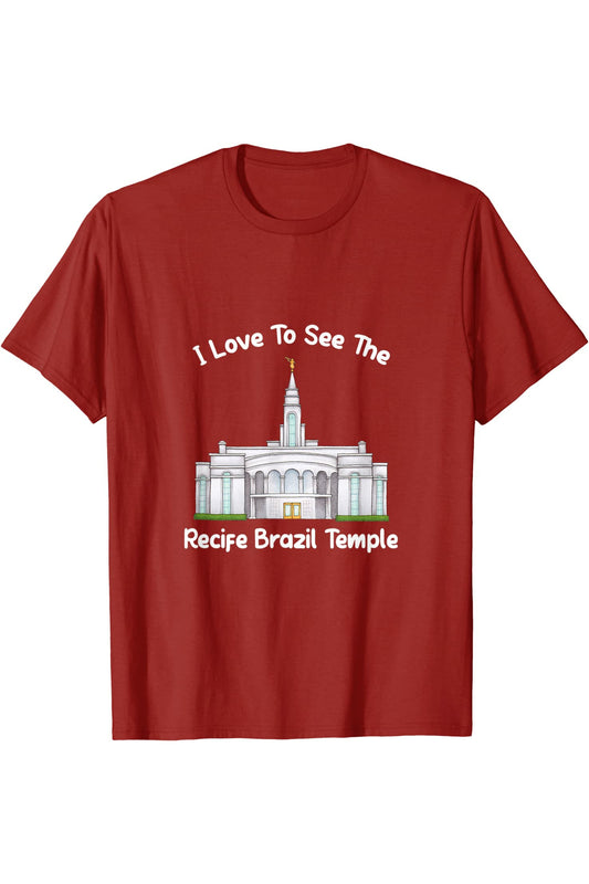 Recife Brazil Temple T-Shirt - Primary Style (English) US