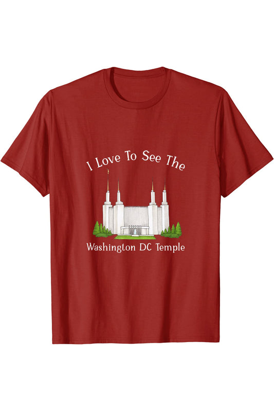 Washington DC Temple T-Shirt - Happy Style (English) US