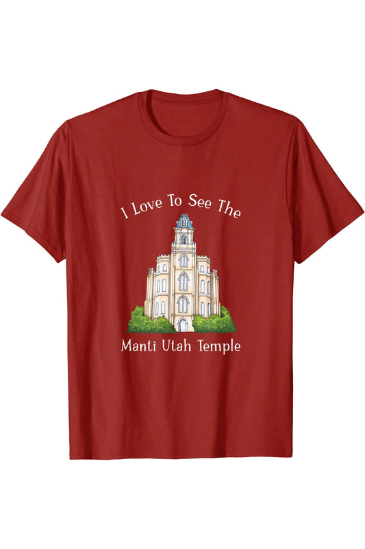 Manti Utah Temple T-Shirt - Happy Style (English) US