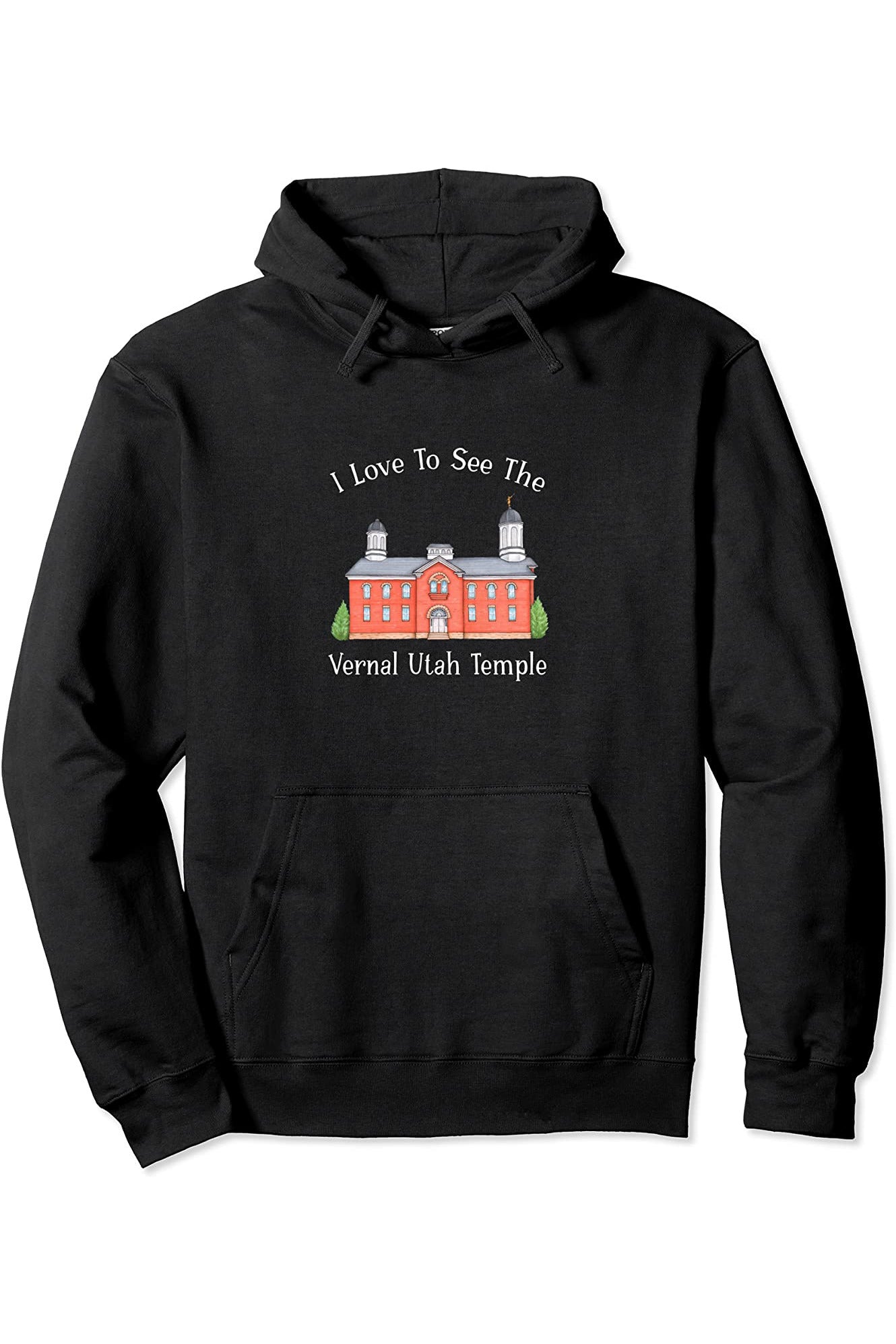 Vernal Utah Temple Pullover Hoodie - Happy Style (English) US