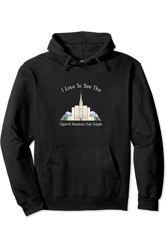 Oquirrh Mountain Utah Temple Pullover Hoodie - Happy Style (English) US