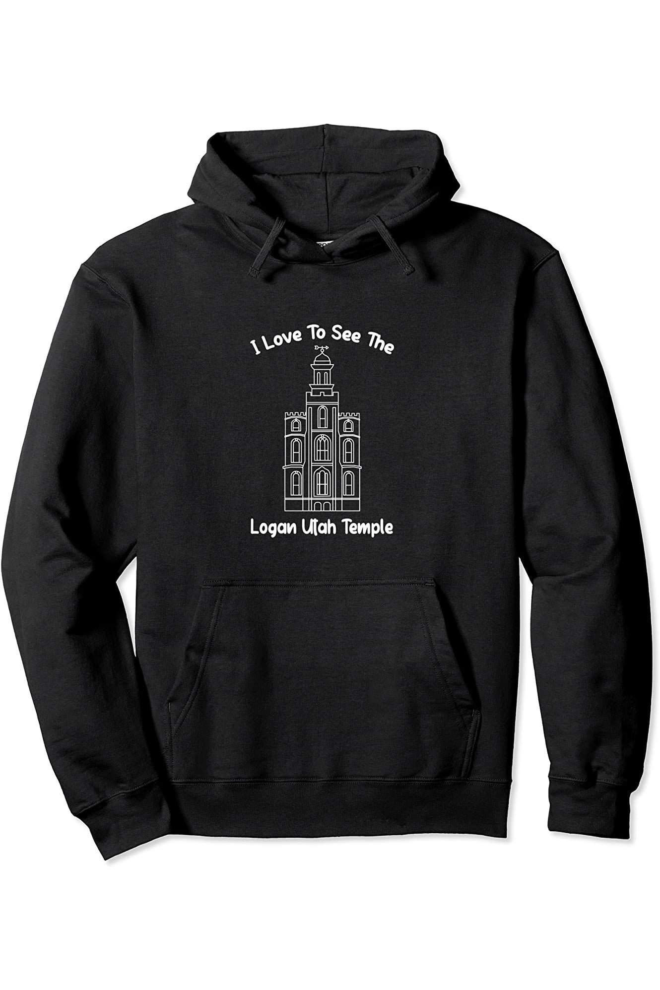 Logan Utah Temple Pullover Hoodie - Primary Style (English) US