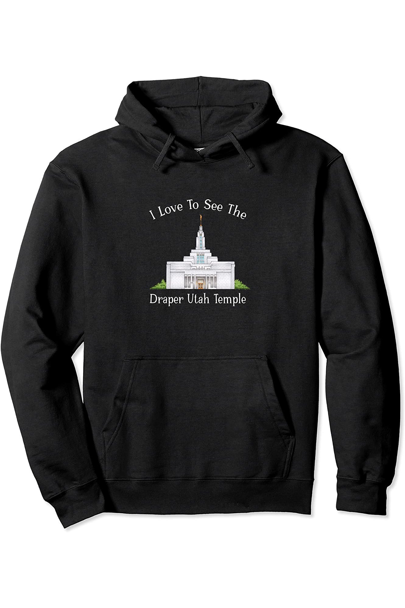 Draper Utah Temple Pullover Hoodie - Happy Style (English) US